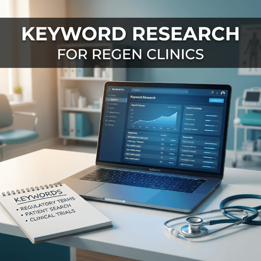 How to Do Keyword Research for a Regen Clinic Without Targeting Phrases That Trigger FDA Risk 1 How to Do Keyword Research for a Regen Clinic Without Targeting Phrases That Trigger FDA Risk