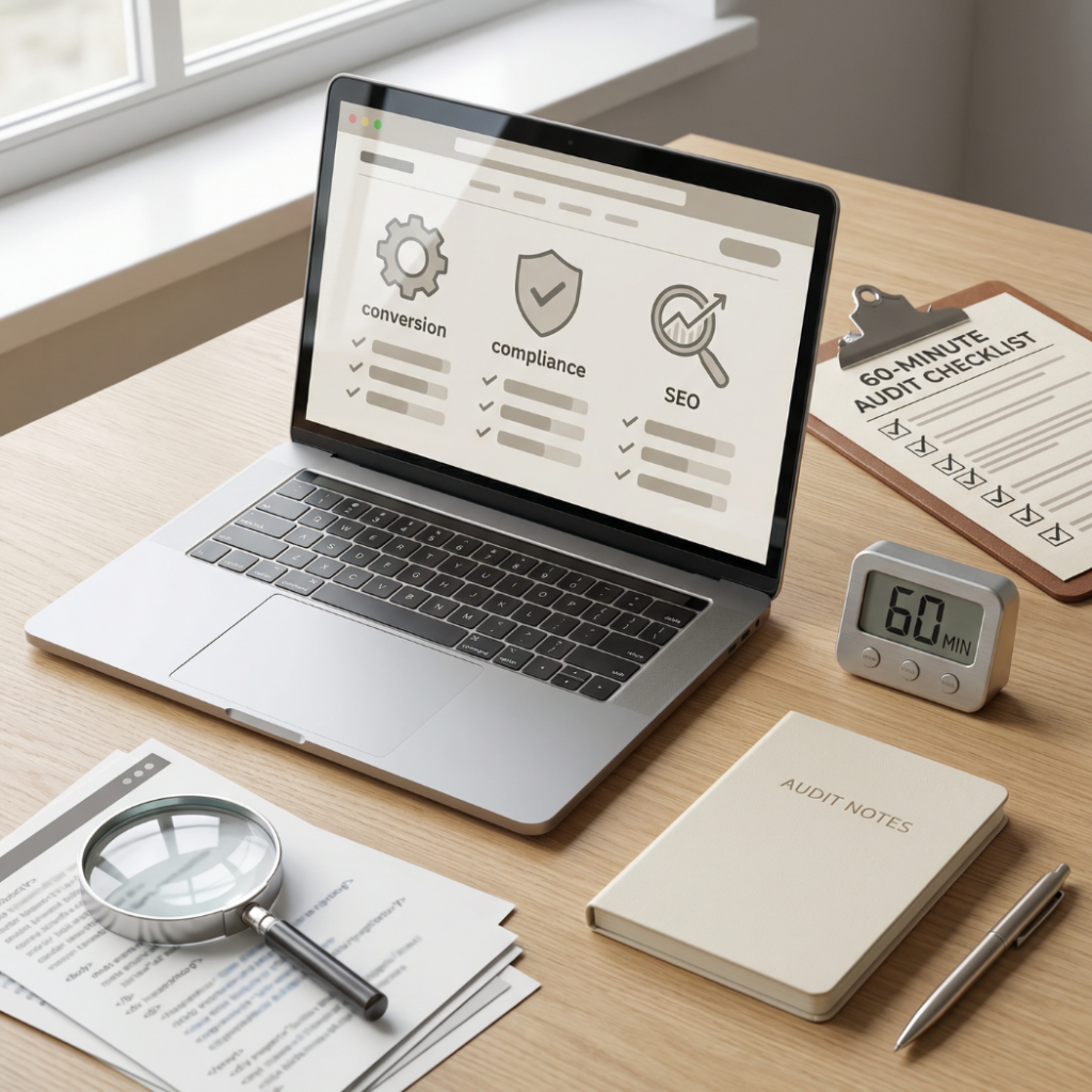 How to audit your regen clinic website in 60 minutes (the conversion, compliance, and seo checklist)