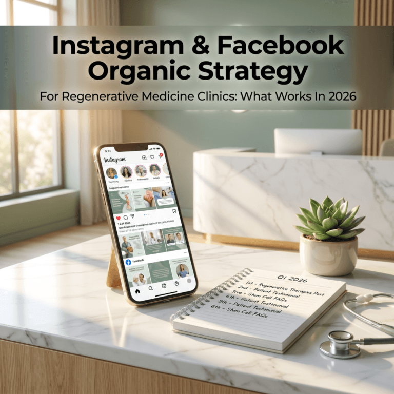 Instagram And Facebook Organic Strategy For Regenerative Medicine Clinics: What Works In 2026