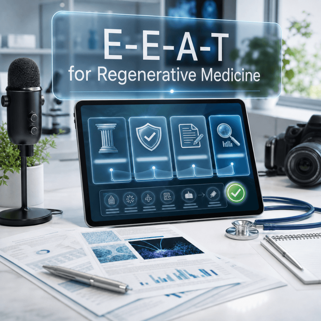 E-E-A-T for Regenerative Medicine: The 2026 Framework That Determines Whether Google Trusts Your Content